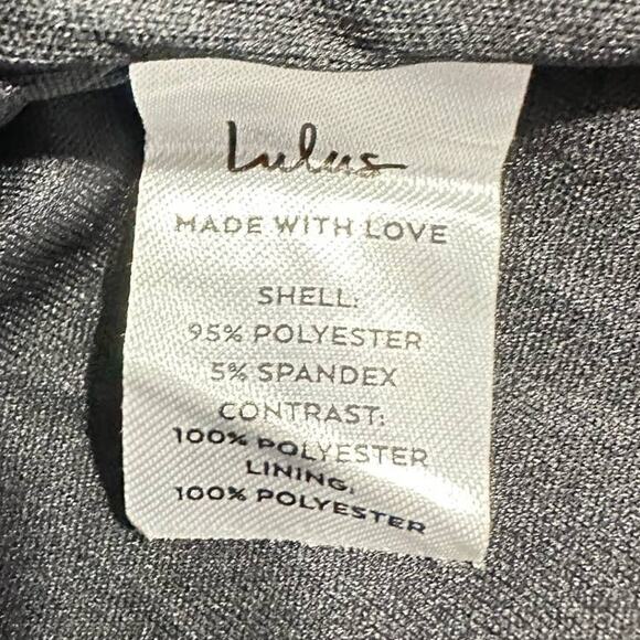 Lulu's Perfect Mesh Bodycon Mini Dress Women's Small Black 3/4 Sleeves NWT - Picture 8 of 12